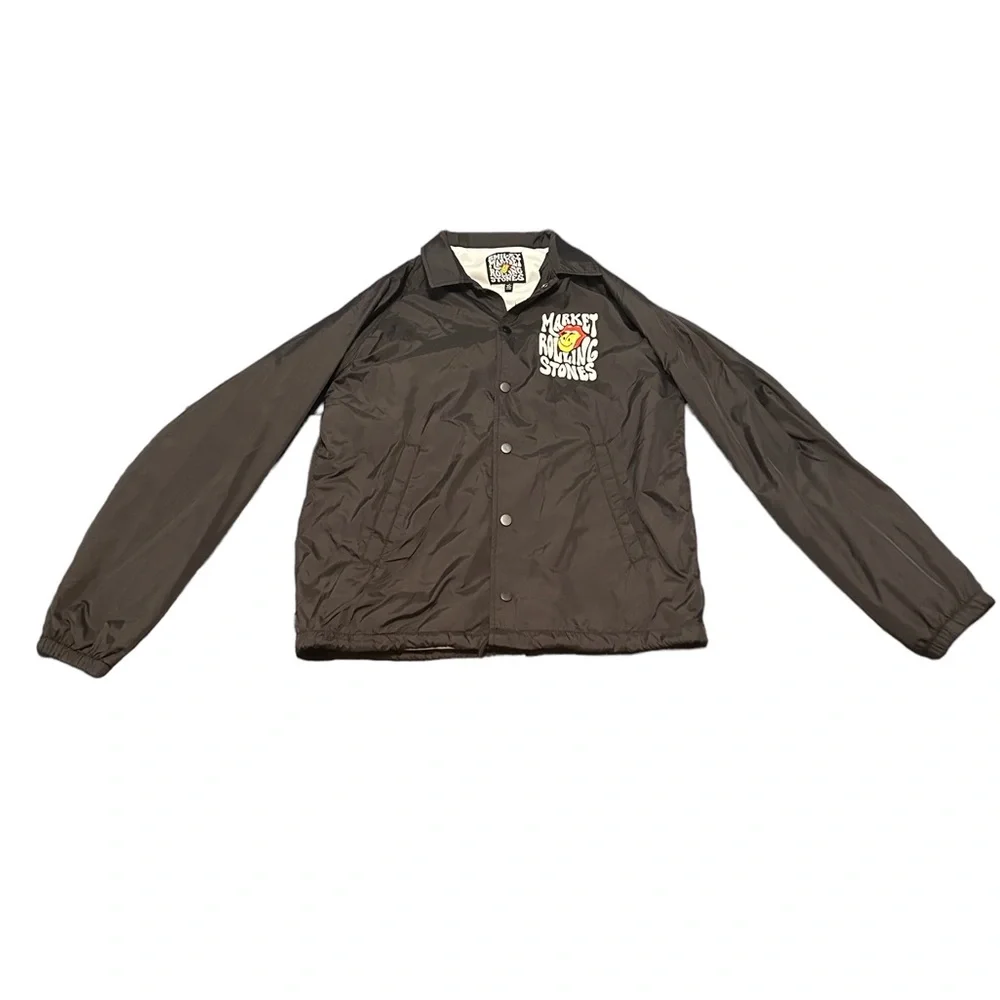 Chinatown Market X Smiley X The Rolling Stones Coaches Jacket NWT - Picture 3 of 3
